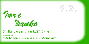 imre wanko business card